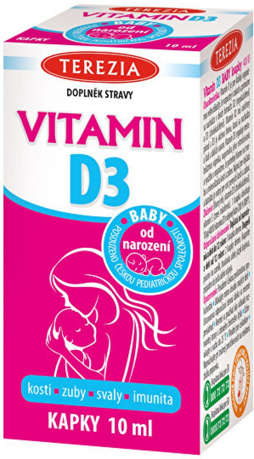 Terezia Vitamin D3 Baby od 1.měsíce 400 IU 10 ml